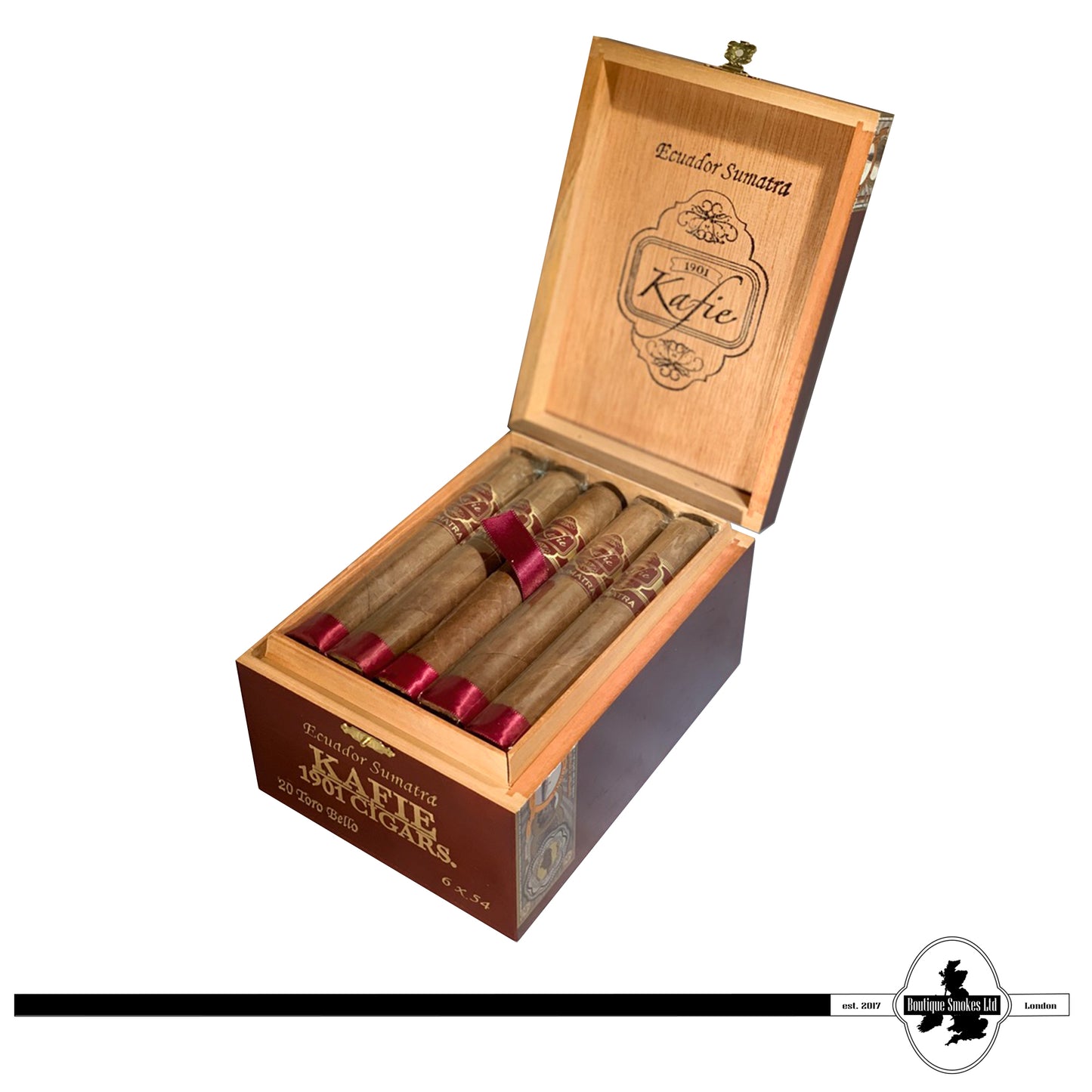 Kafie 1901 Cigars Ecuador Sumatra Toro Bello